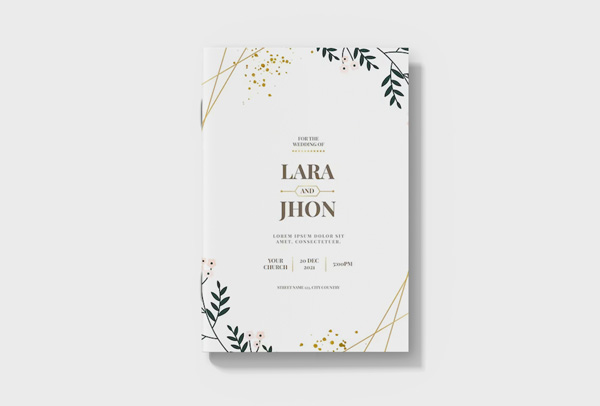 Order of Service for weddings in booklet form