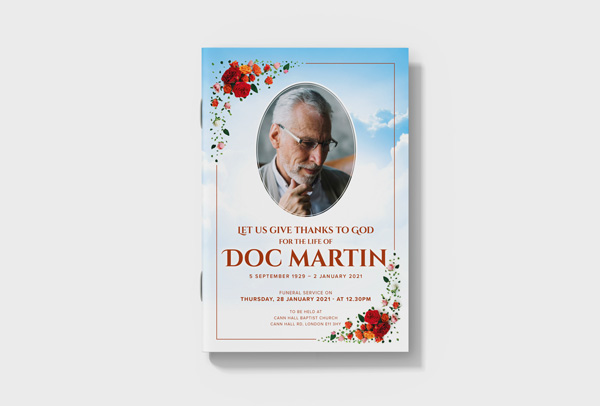 Funeral Order of service booklet printing - The Order Of Service Company